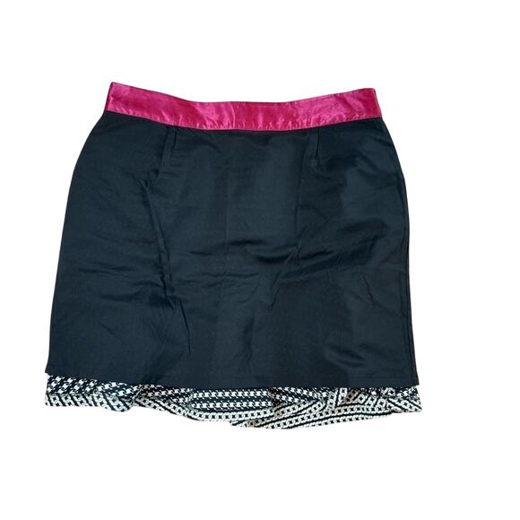 Banana Republic Multi Florence Chain Geometric Trumpet Skirt SMALL Workwear Chic - Picture 3 of 11